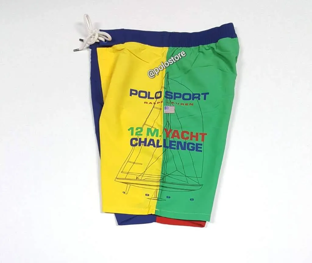 Nwt Polo Ralph Lauren Polo Sport 12 M Yacht Challenge Swim Trunks