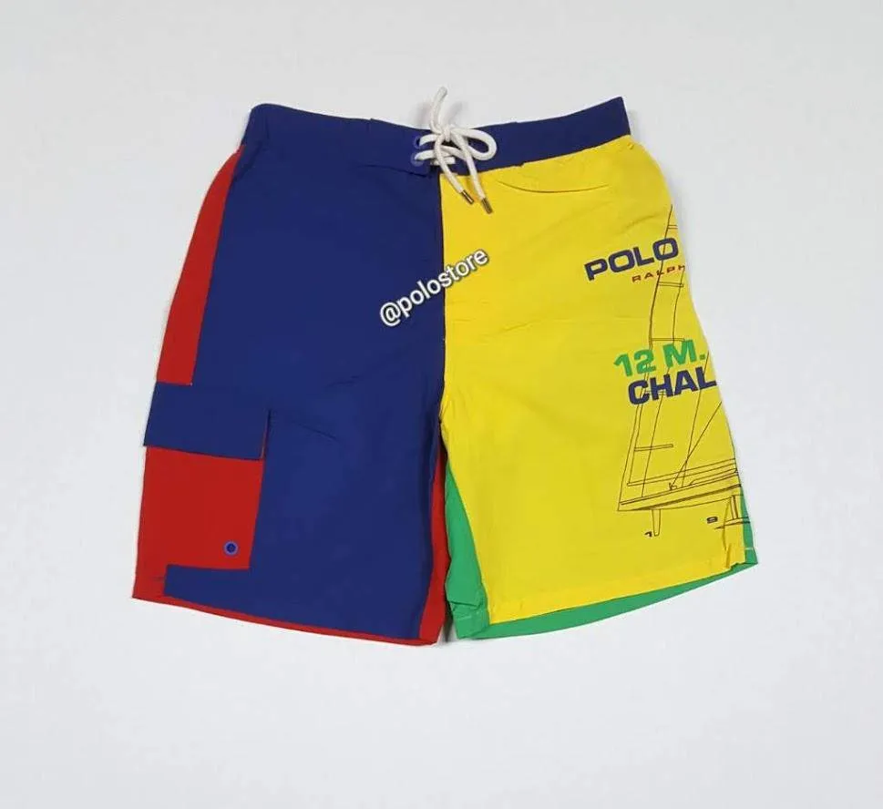 Nwt Polo Ralph Lauren Polo Sport 12 M Yacht Challenge Swim Trunks