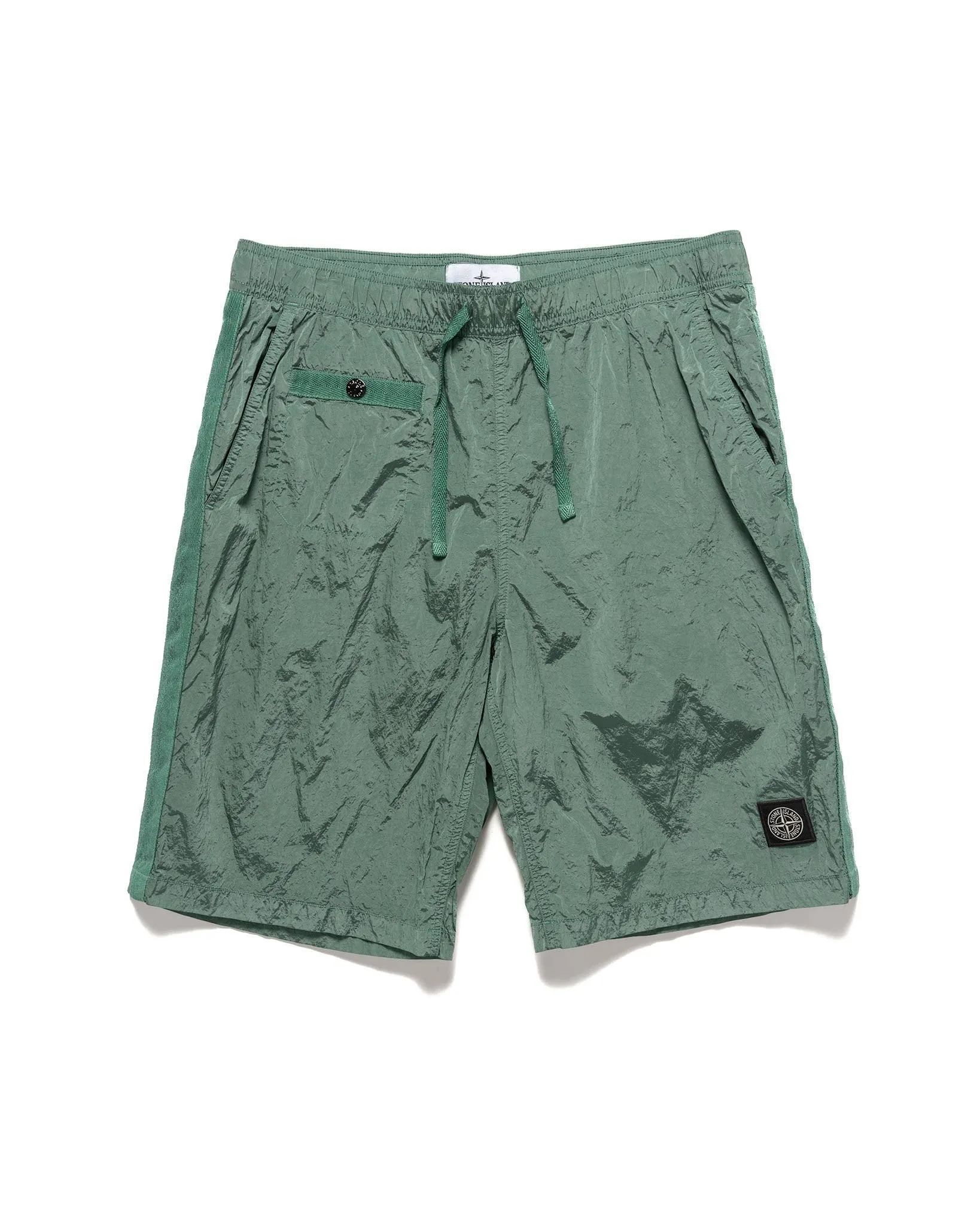 Nylon Metal in Econyl Regenerated Nylon Regular Fit Swim Trunks Light Green