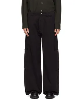 Omar Afridi Black Panelled Bontan Cargo Pants