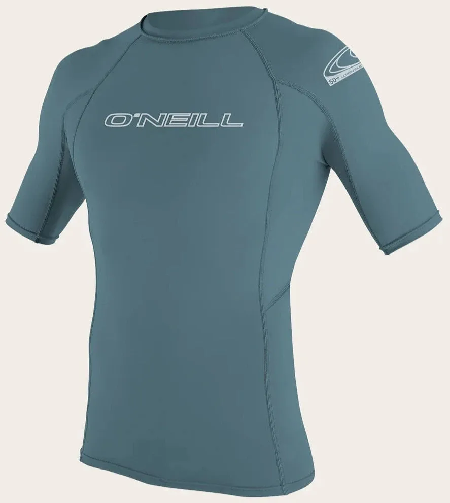 Oneill Basic Skins SS Rashguard Crew Tight Fit - Dusty Blue 3341