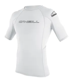 Oneill Basic Skins SS Rashguard Crew Tight Fit - White