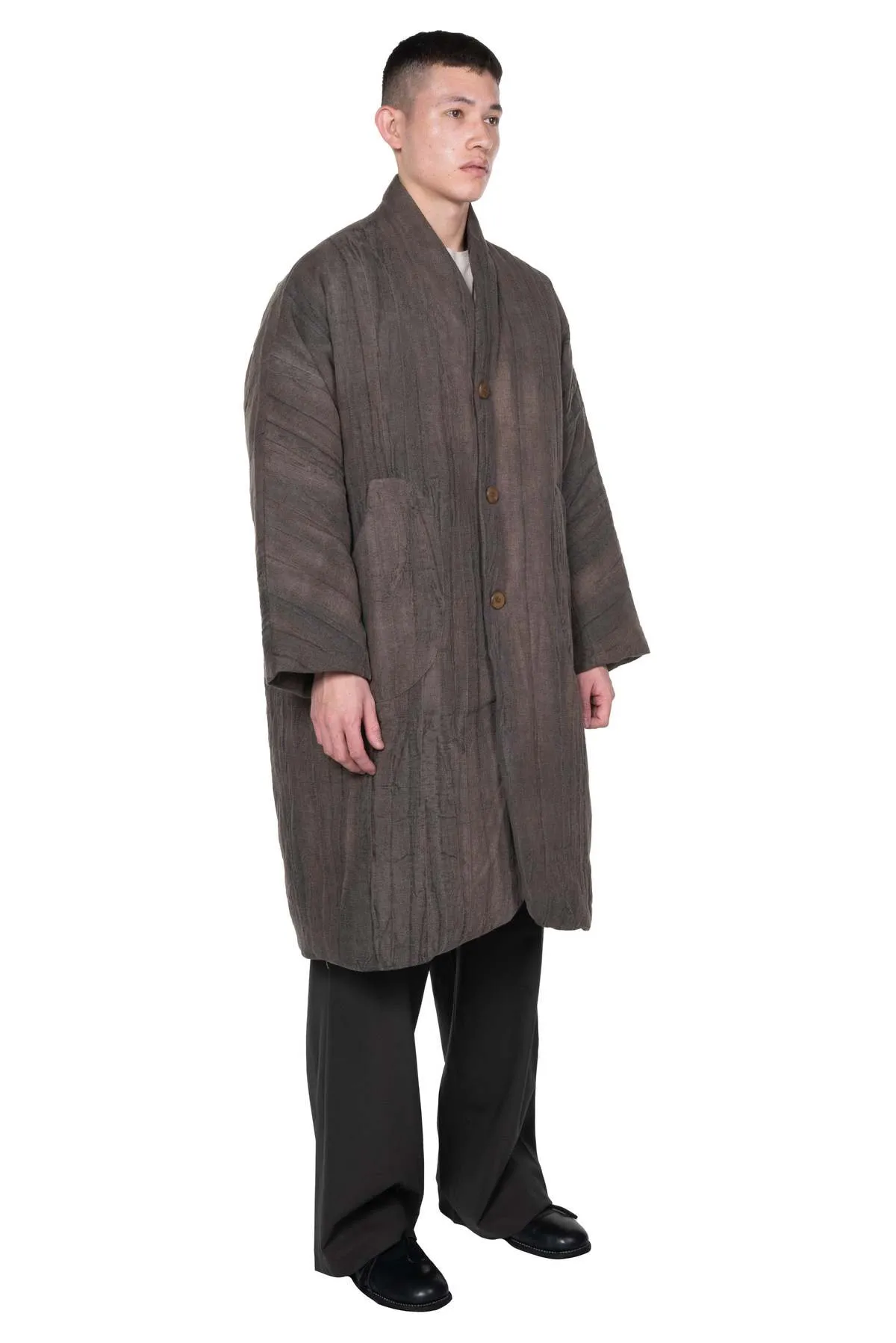 Padded Coat - Mud Brown