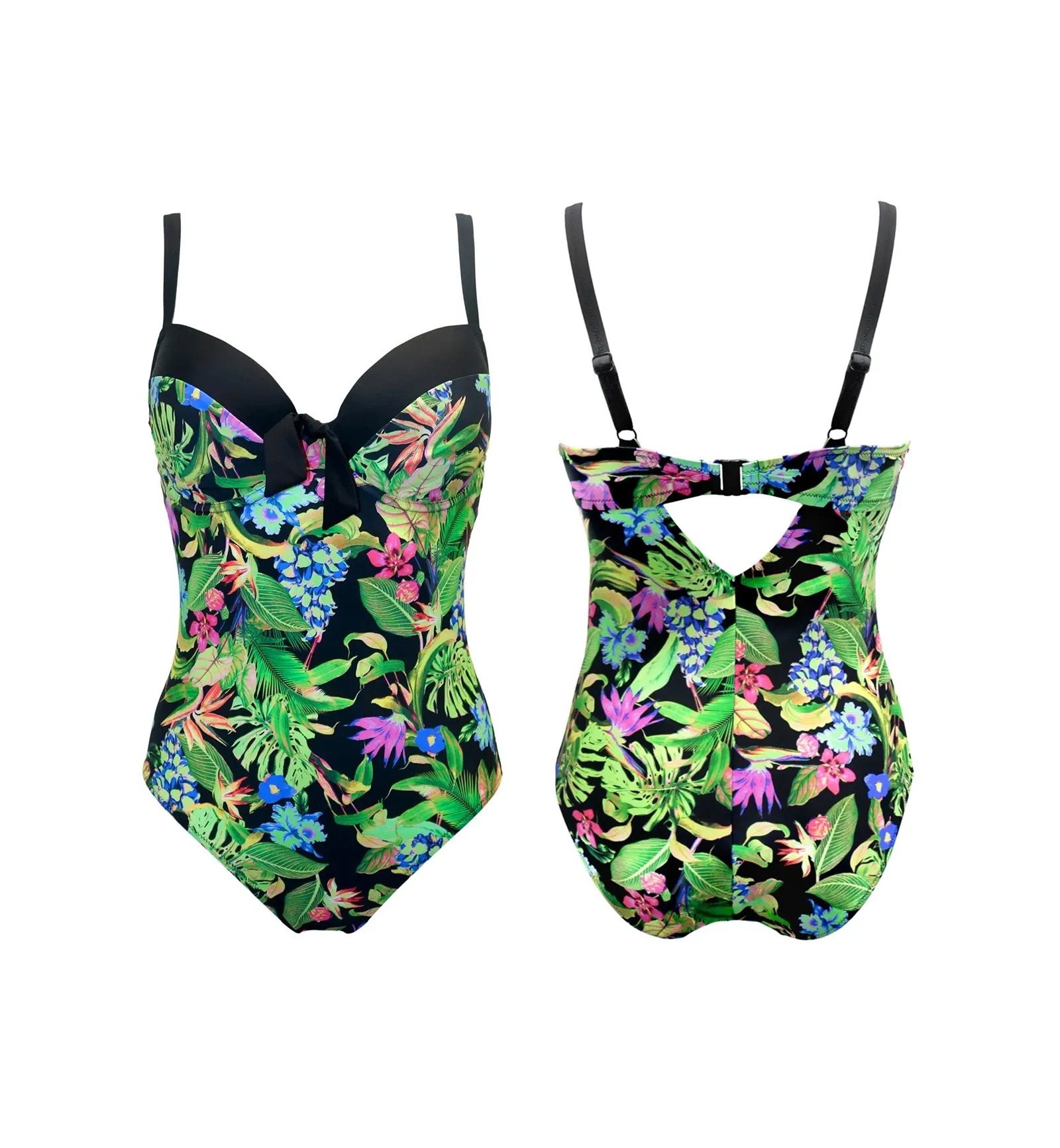 Pour Moi St Lucia Padded Underwire Swimsuit (29505) - Tropical