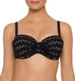 PrimaDonna Maya Padded Balcony Underwire Bikini Top (4004316) - Black