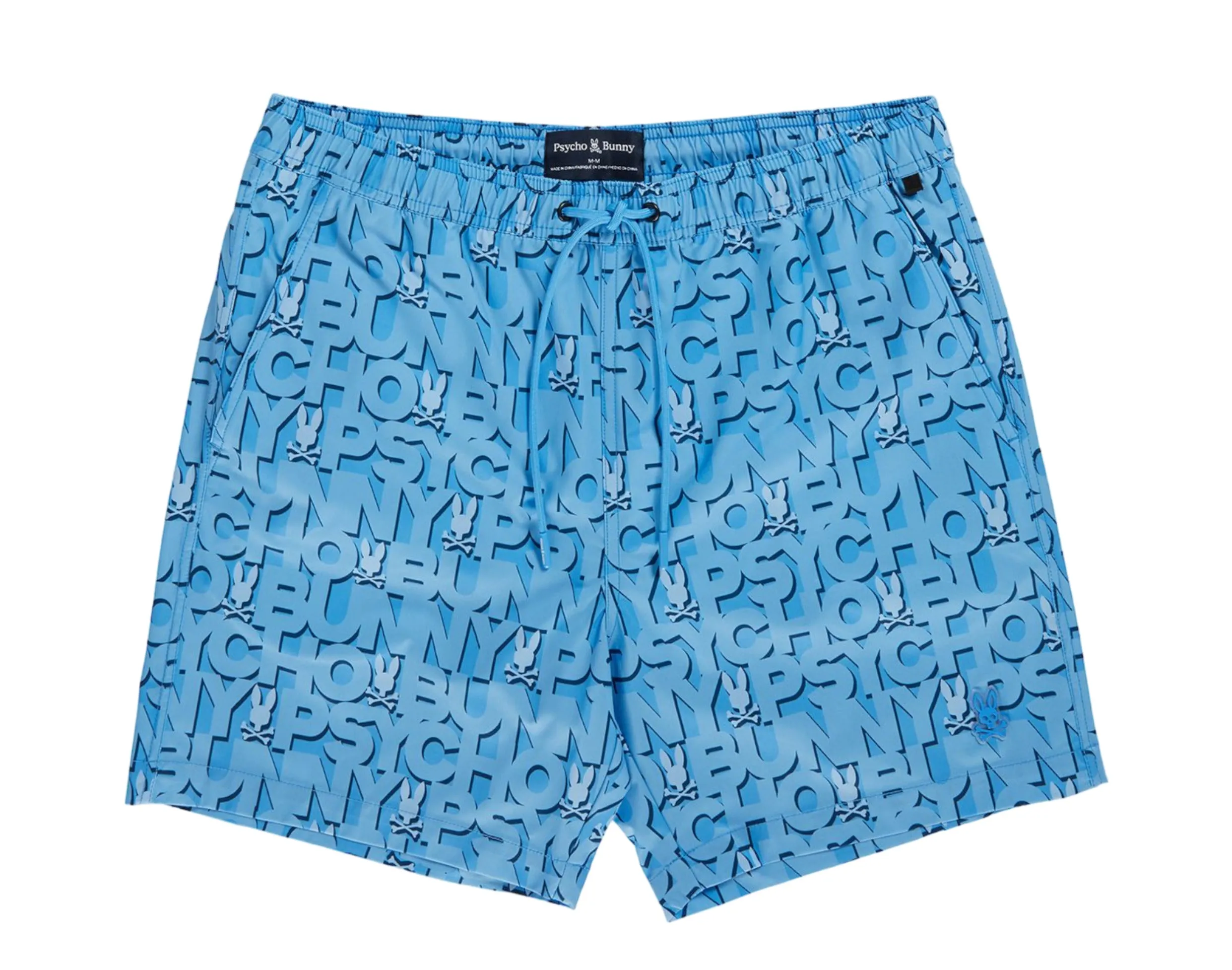 Psycho Bunny Damon All Over Print Men's Swim Trunks