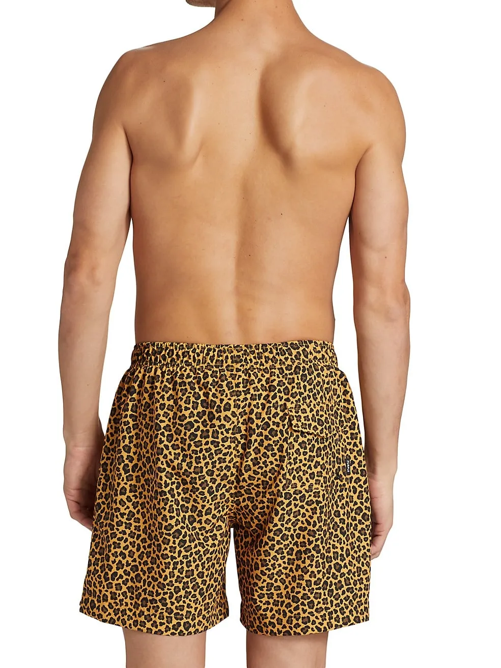 PURPLE - BROWN LEOPARD SWIM SHORTS