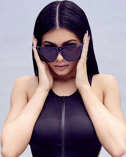 Quay x Kylie Hidden Hills Black Sunglasses