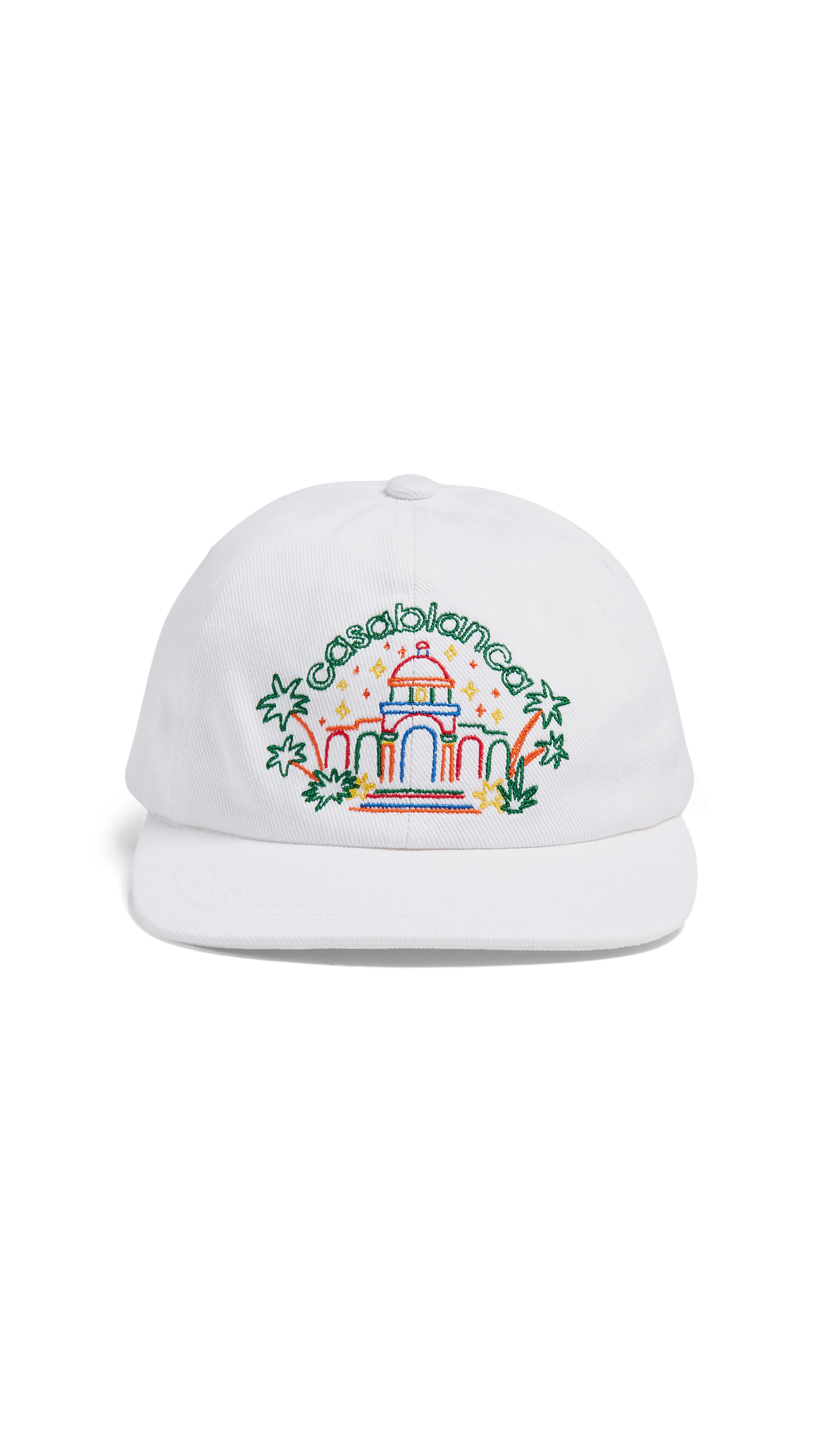 Rainbow Temple Cap - White