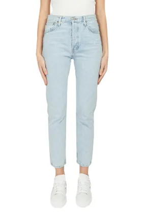 Straight cotton denim jeans