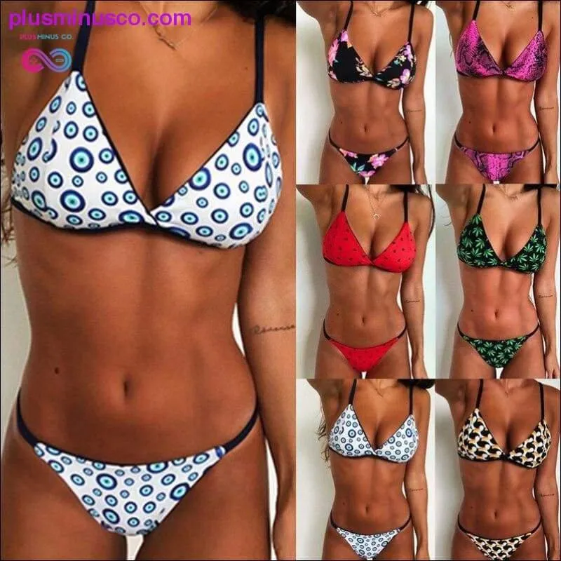 Summer Bikini Set Women 2019 Summer Multicolors Push Up