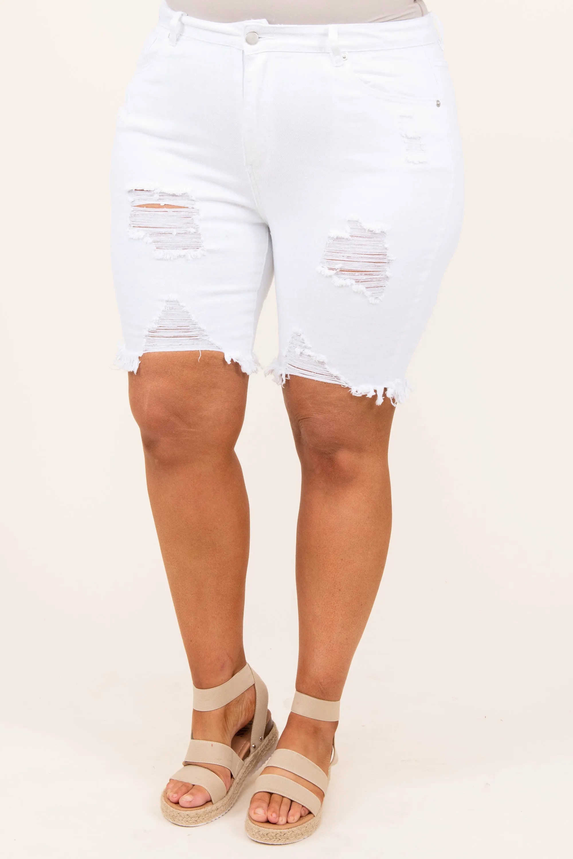 Summer Heat Shorts, White