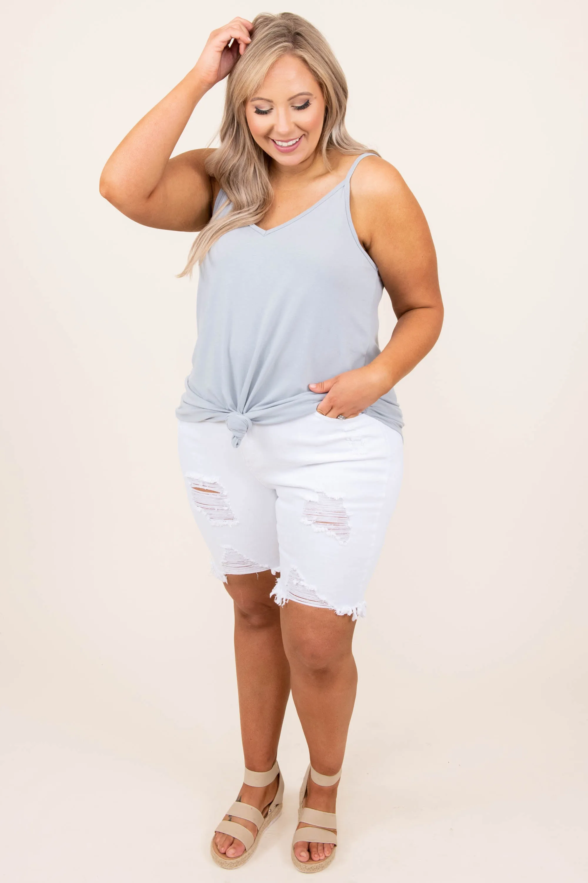 Summer Heat Shorts, White