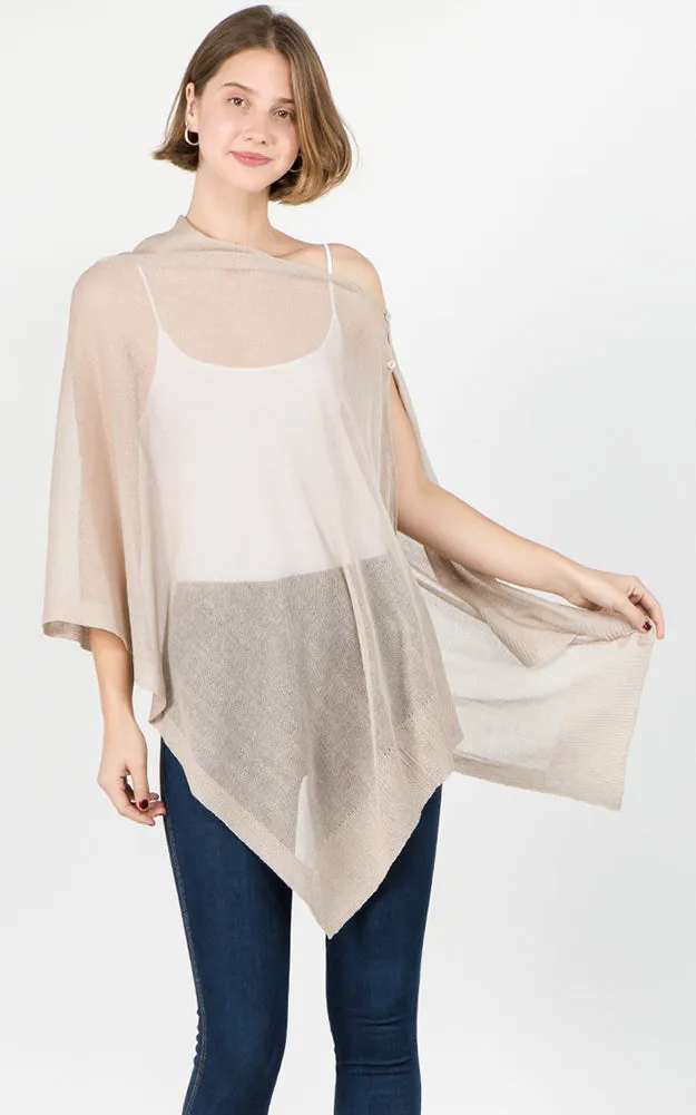 SV8631 Sheer Multi Way Poncho