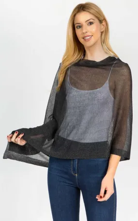 SV8631 Sheer Multi Way Poncho