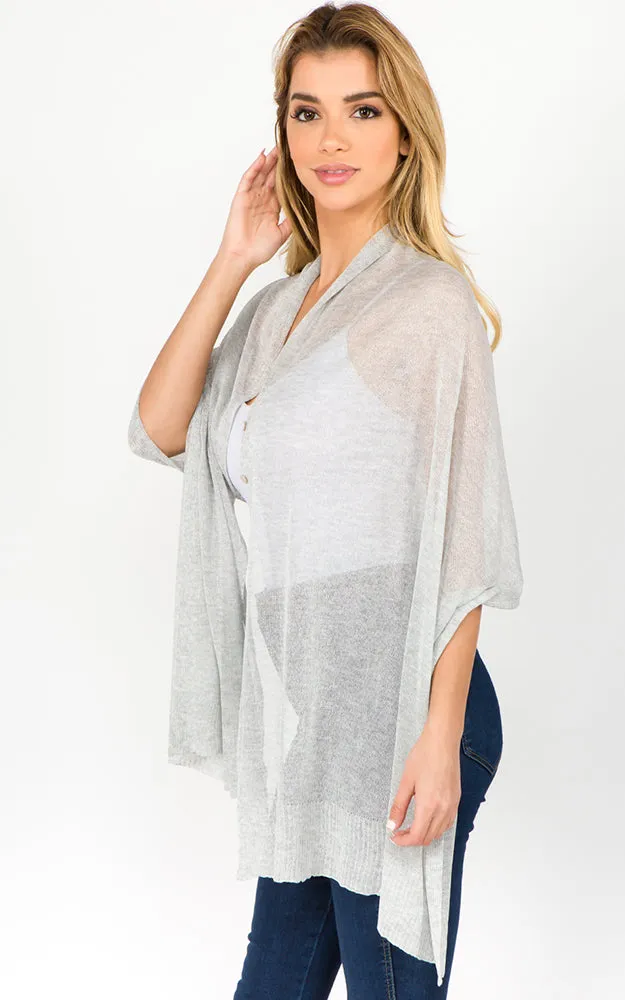 SV8631 Sheer Multi Way Poncho