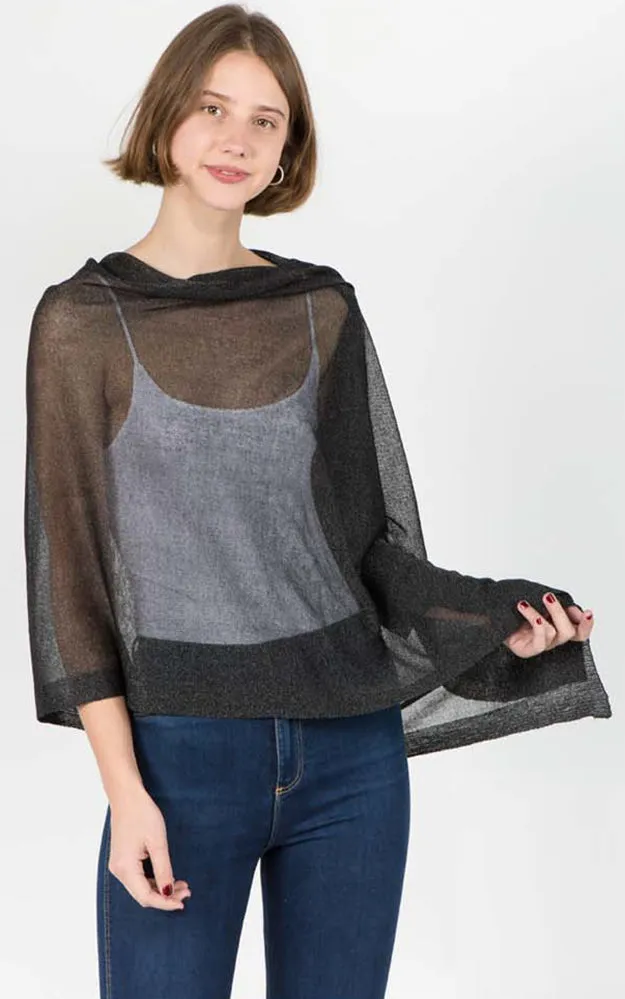 SV8631 Sheer Multi Way Poncho