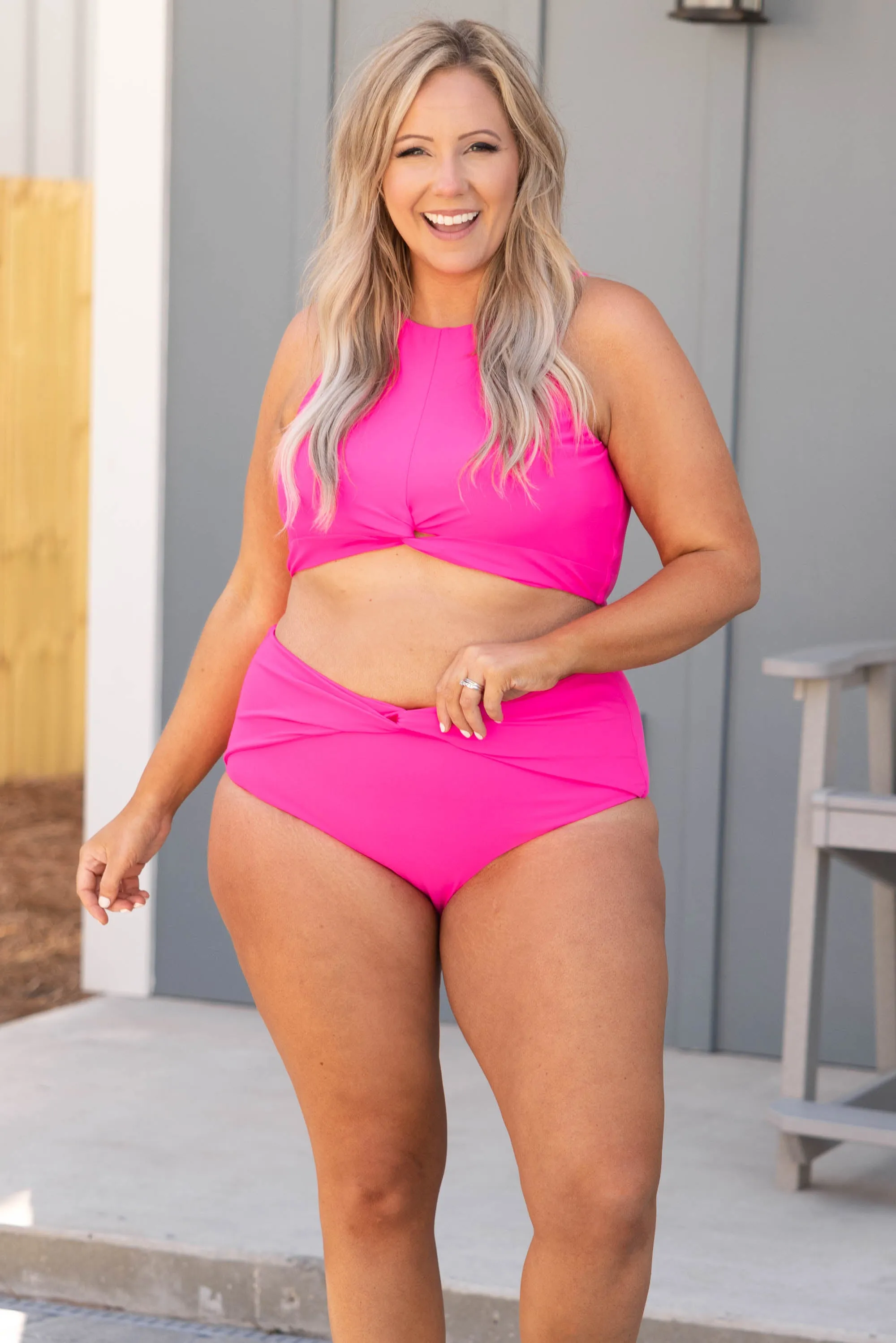 Swim With Me Swim Top, Pink