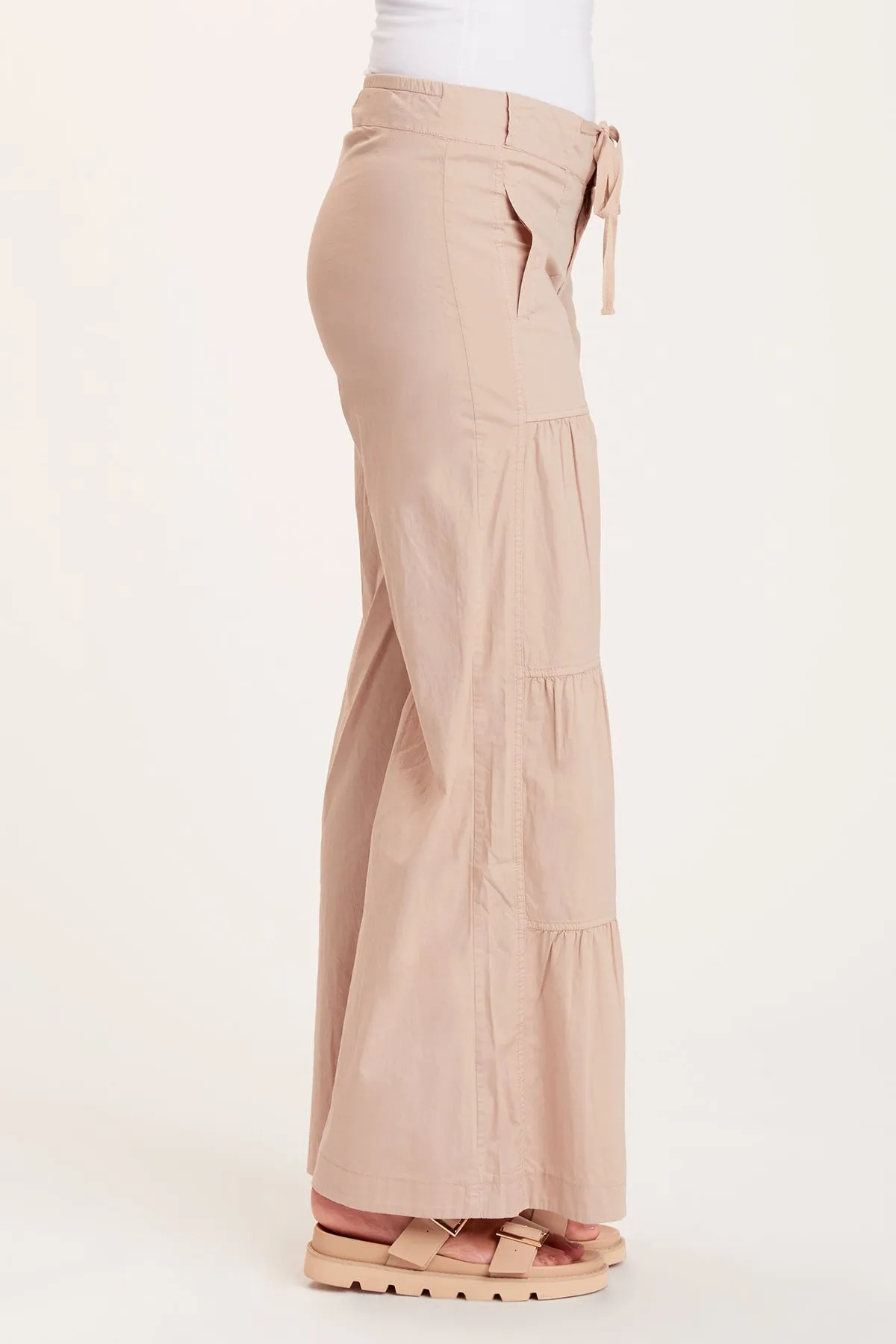 Terraced Wide Leg Pant