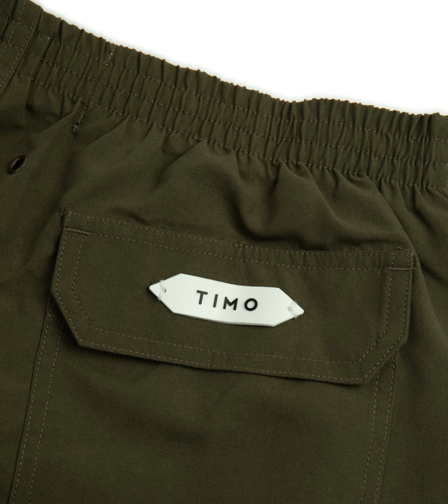 Timo Prep Nylon Swim Shorts: Olive