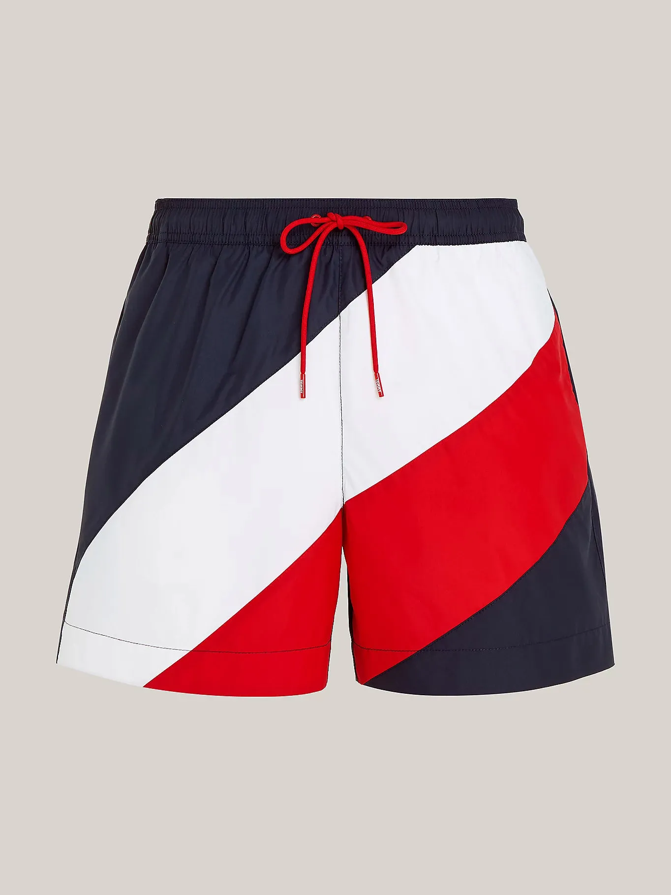 Tommy Hilfiger Mens Diagonal Stripe Swim Shorts