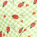 Unique Vintage Green Gingham & Ladybug Mrs Cooper Swim Bottoms