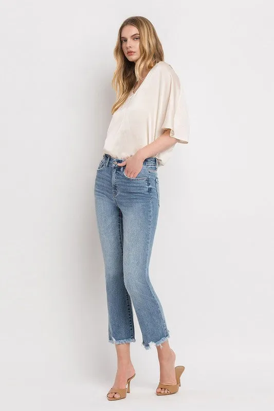 Vervet High Rise Crop Flare Jeans