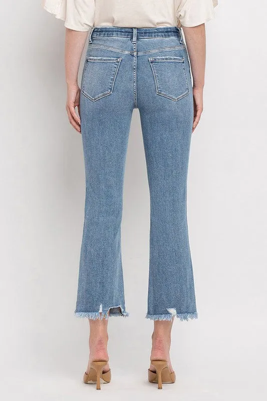 Vervet High Rise Crop Flare Jeans