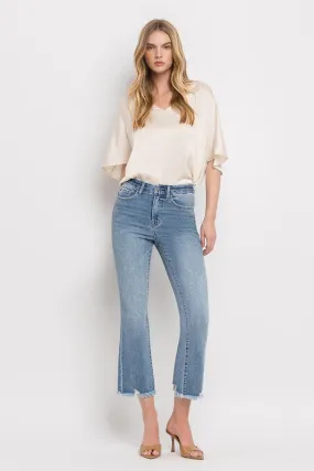 Vervet High Rise Crop Flare Jeans