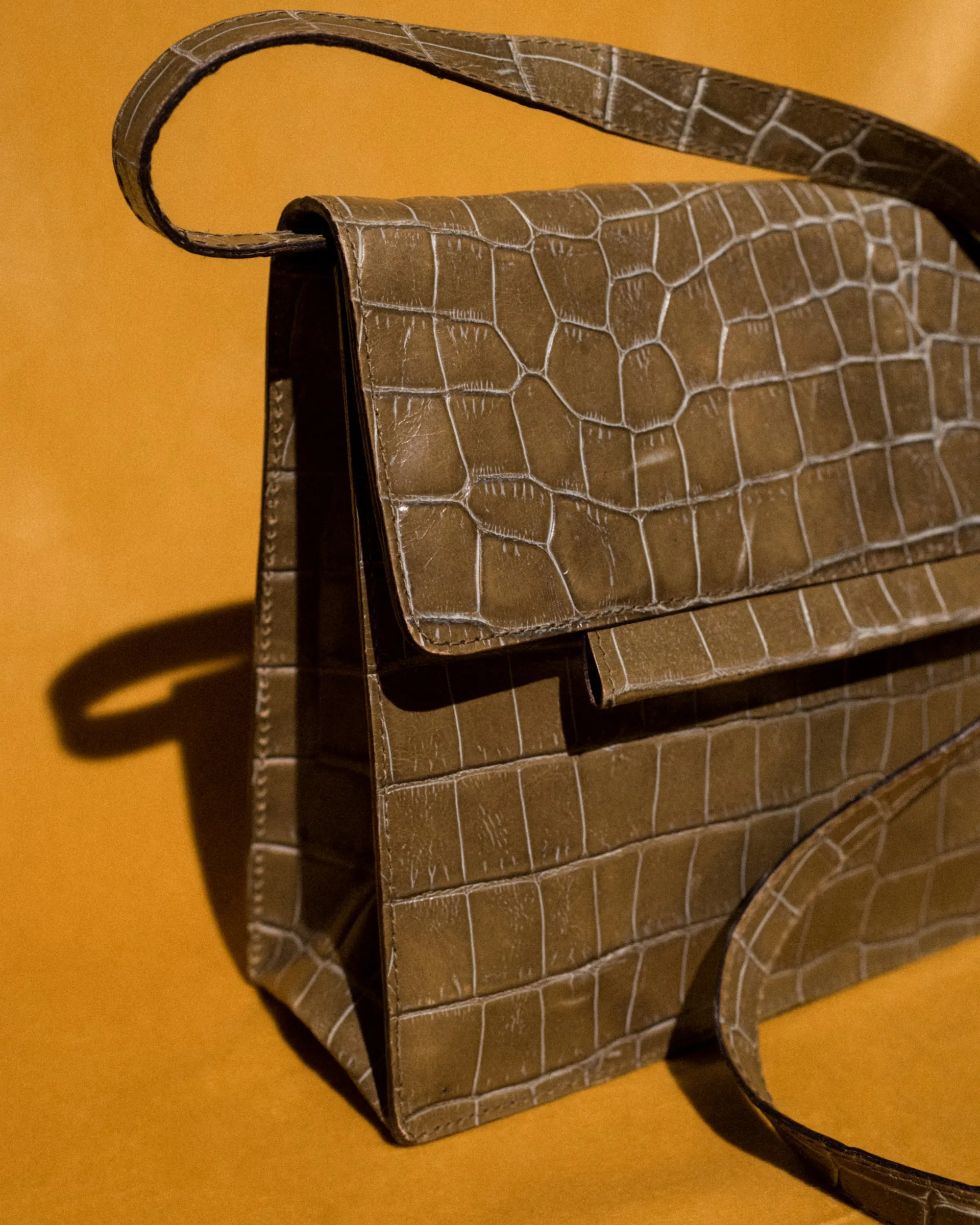 Vintage Crocodile Shoulder Bag