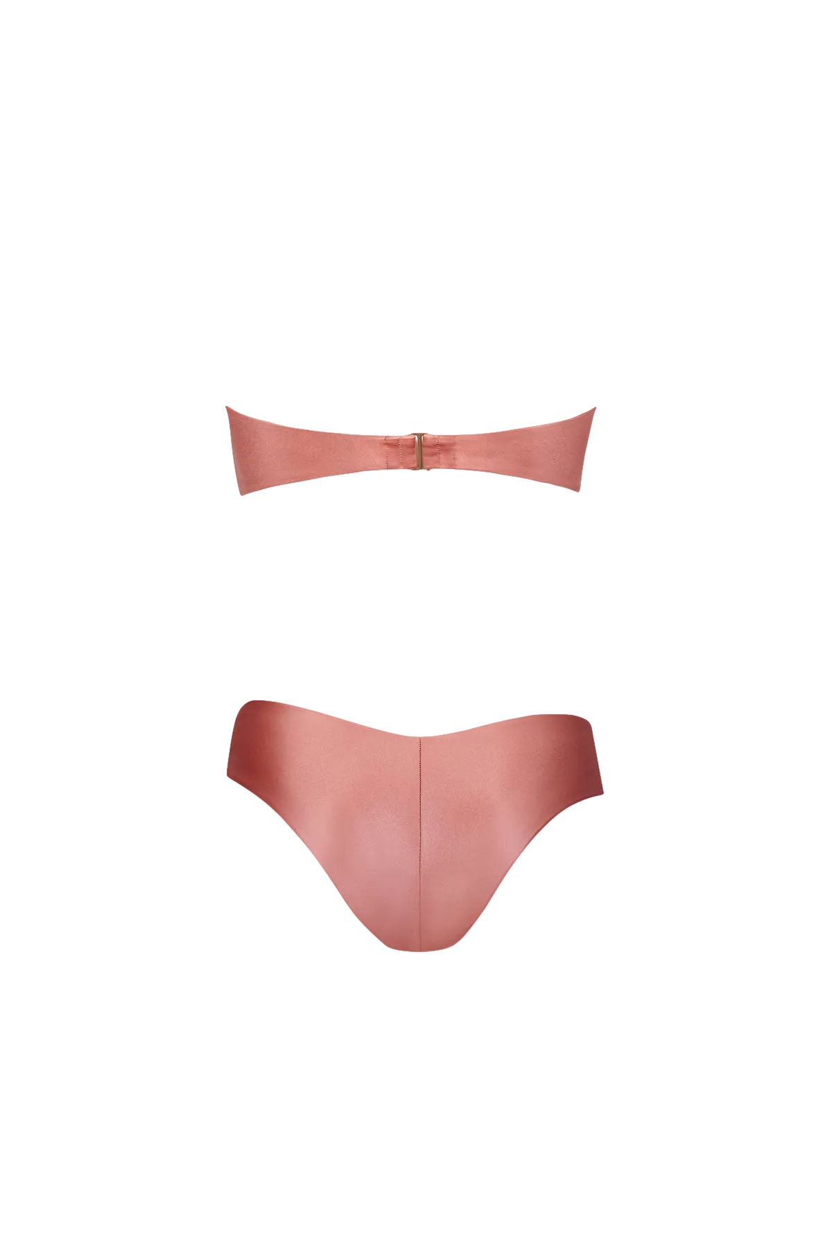 Wave Bikini in Metallic Rose - Bottom