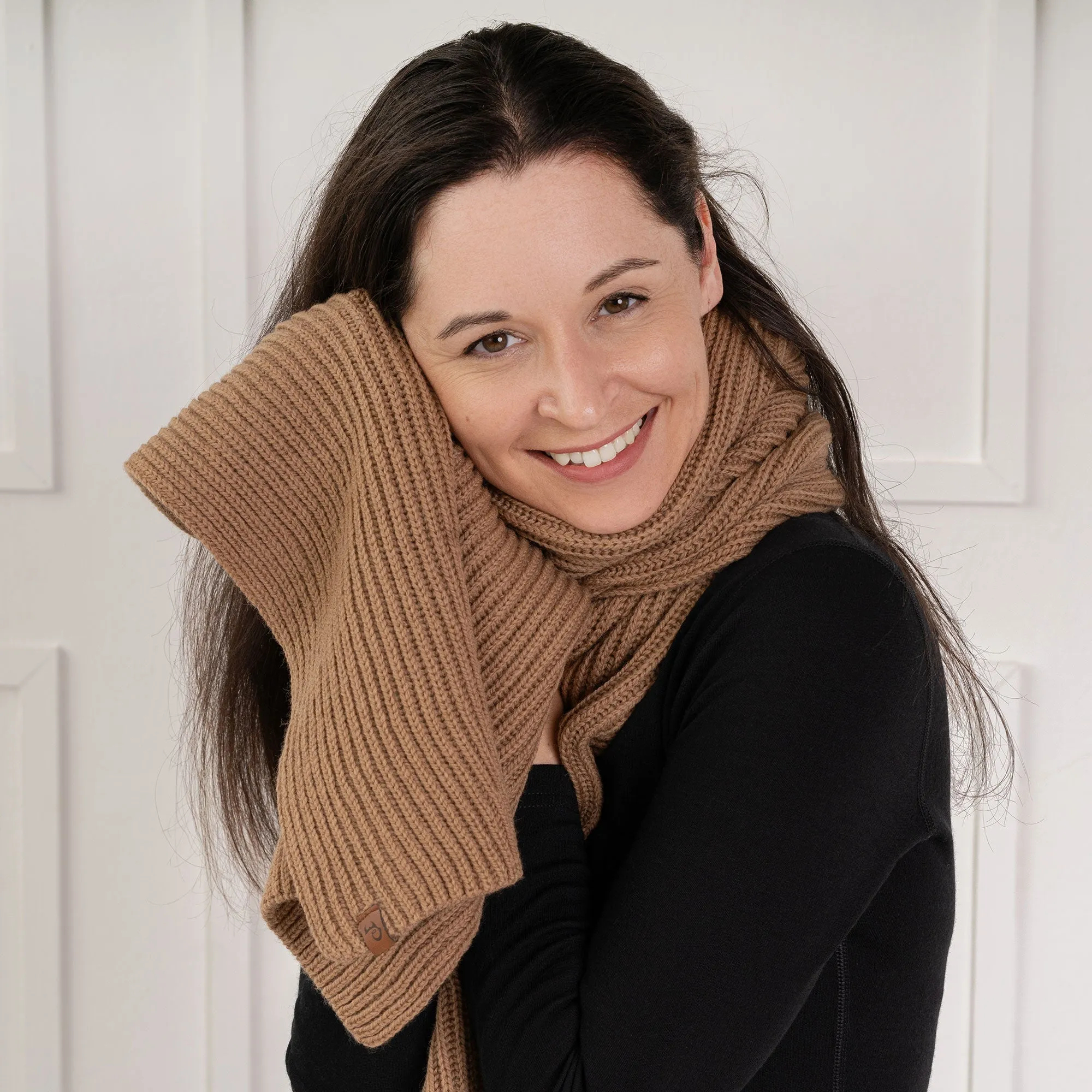 Women's Knit Thick Scarf Merino