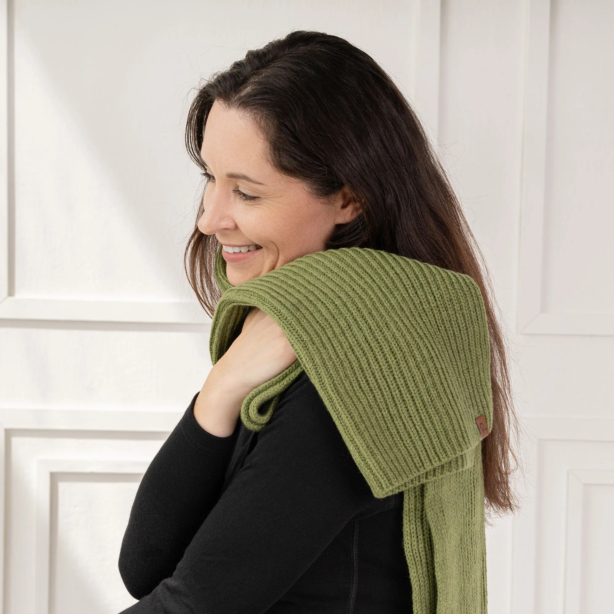 Women's Knit Thick Scarf Merino