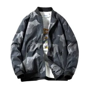 Xituodai Men Bomber Jacket 2021 Spring Thin Baseball Slim Fit Coats Zipper Windbreaker Casual Camouflage Outerwear