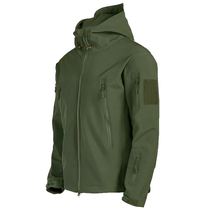 Xituodai Tactical Jacket Men Shark Skin Soft Shell Military Windproof Waterproof Army Combat Mens Jackets Hooded Bomber Coats Ma